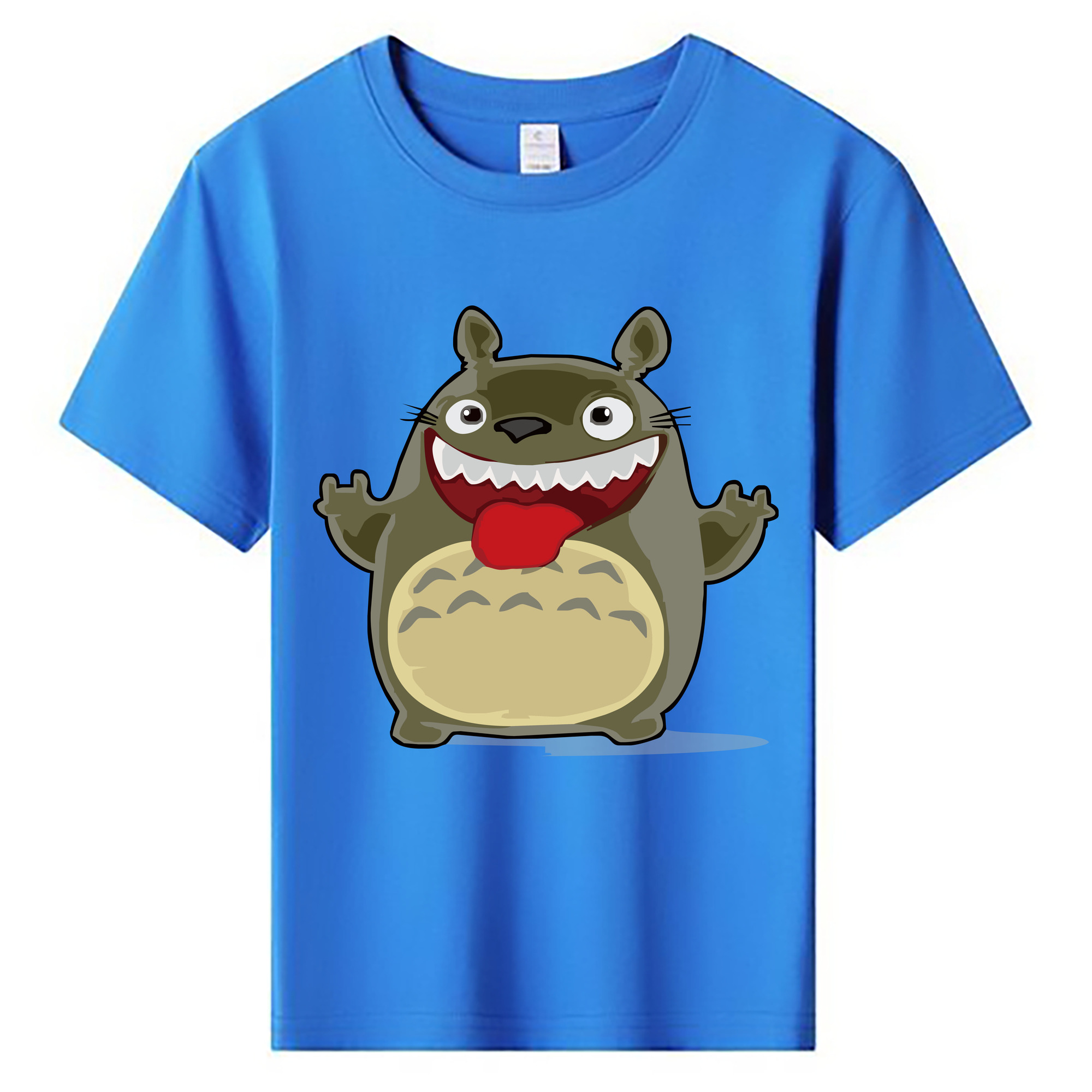 （画像用） となりのトトロ 草壁メイ 草壁サツキ My Neighbor Totoro Satsuki Kusakabe Mei Kusakabe 綿100％キッズTシャツ（フロントプリント）